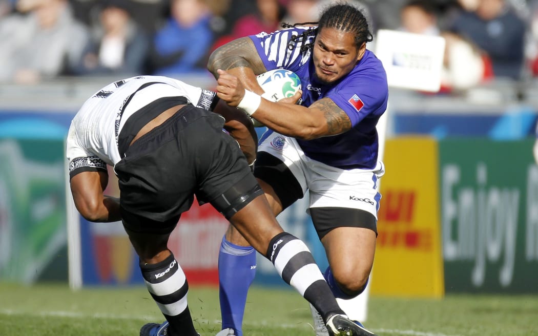 Alesana Tuilagi of Samoa during the 2011 Rugby World Cup.