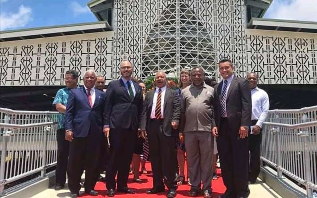 The launch of the Pacific's largest fresh produce market in Port Moresby.