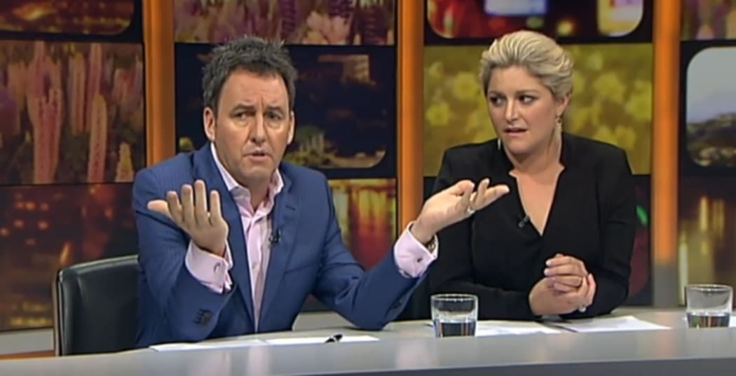 Mike Hosking and Toni Street