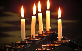 Votive candles, Church of St Magnus the Martyr, London