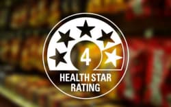 The health star ratings on the bottom left hand corner of most of our food products.
