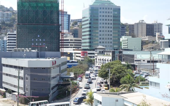 Downtown Port Moresby, Papua New Guinea.