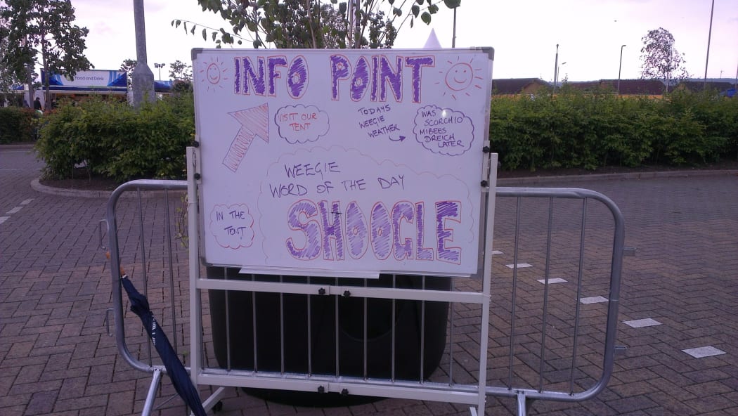 Weegie words on display in Glasgow.