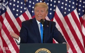 US Election 2020   Trump addresses fans at White House