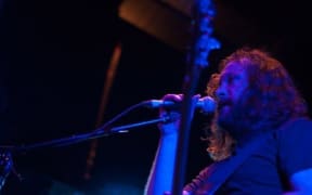Jakob's Maurice Beckett onstage at Galatos.