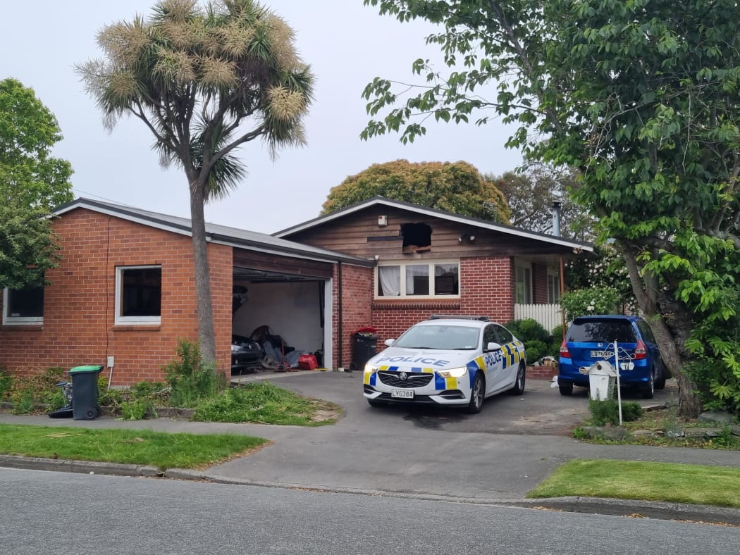 A scene guard is still at the property in Burnside where police executed a search warrant as part of their investigation into the shooting of Connor Whitehead last night.