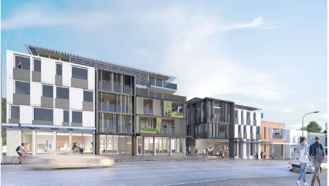 An architect's impression of the council-proposed Dominion Road development.