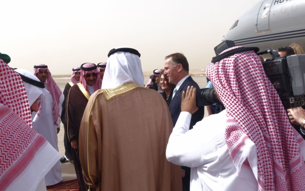 John Key in Saudi Arabia