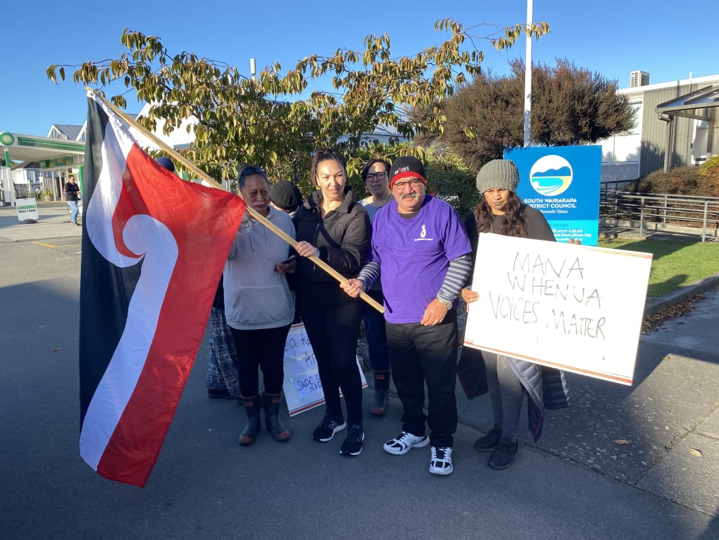 A hīkoi through Martinborough voiced concerns over South Wairarapa District Council's lack of a Māori ward.