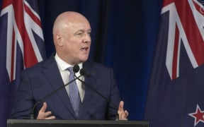 Christopher Luxon delivers the State of the Nation address on 23 January, 2024. Screengrab.