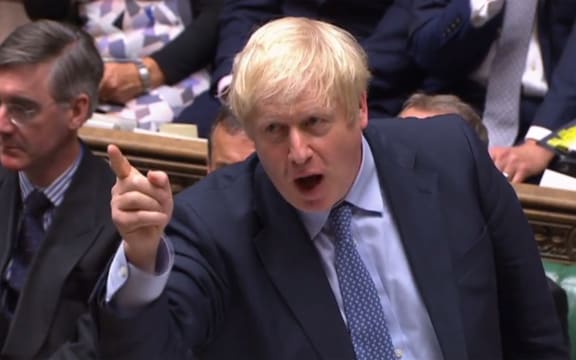 Prime Minister Boris Johnson speaking during his first Prime Ministers Questions session in the House of Commons in London on September 4, 2019.