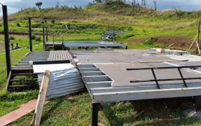 The teachers' quarters at Nakoroboya built by Australian and Japanese aid a year before Cyclone Winston.