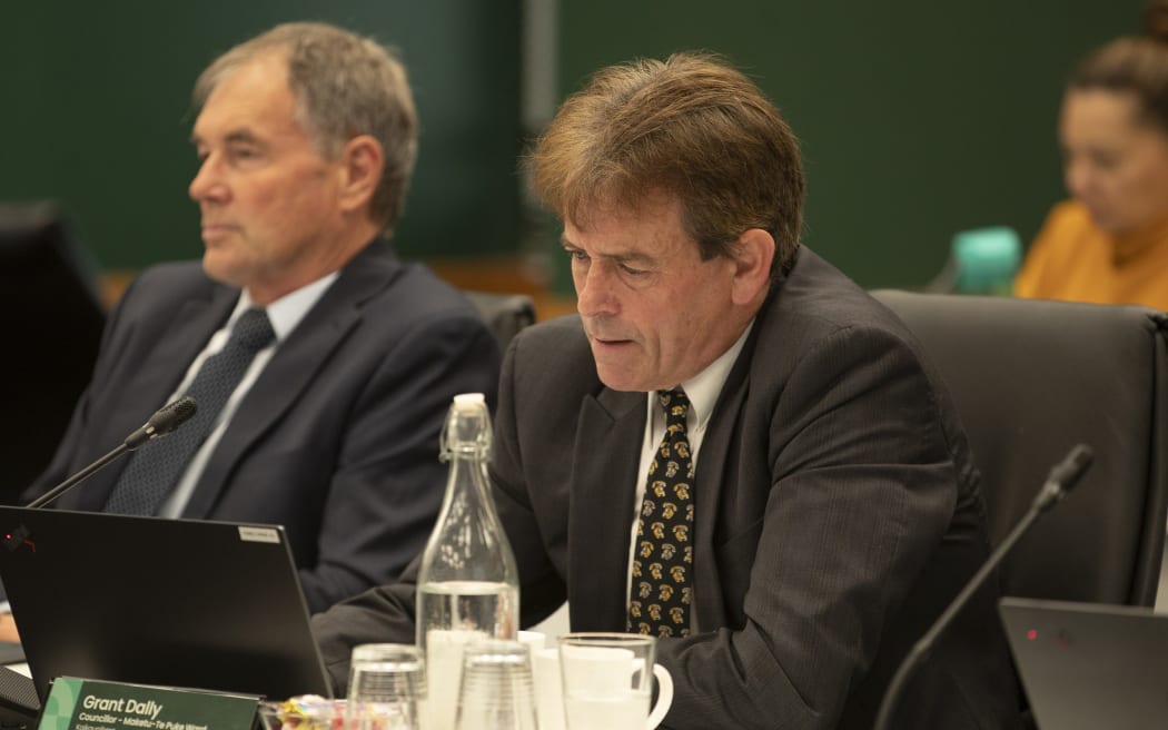 Western Bay of Plenty District councillor (centre) Grant Dally said the rates rise was 'still going to hurt a lot of people'.
