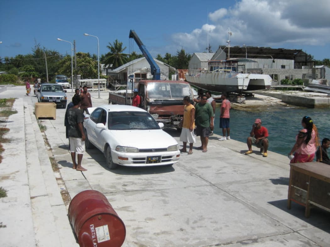 Wharf in London, Kiritimati Island, Kiribati