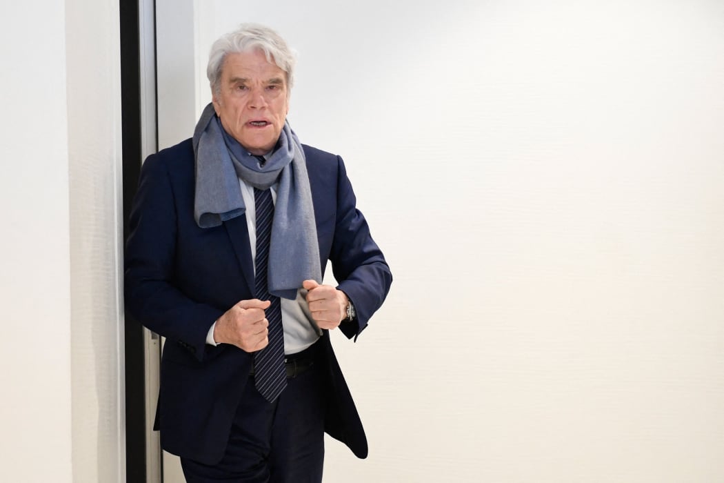 French businessman Bernard Tapie, during a suspension of his fraud trial in 2019.