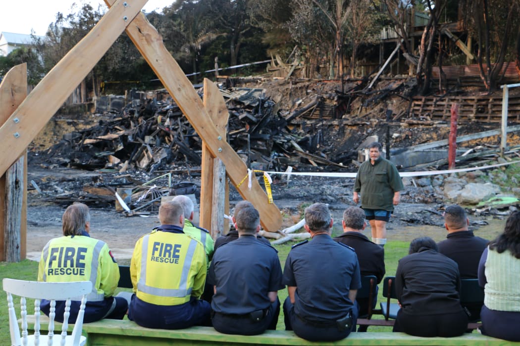 Tapu Te Ranga Marae was badly damaged after a fire broke out overnight on 9 June, 2019.