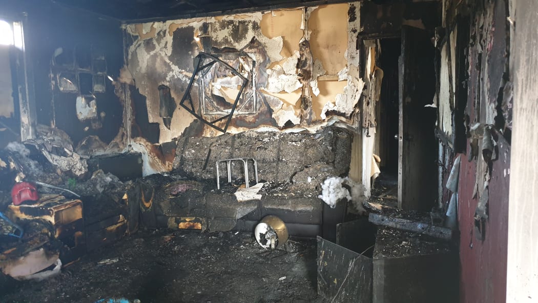 A Taranaki couple's Waitara home was gutted by a blaze caused by an electric blanket.