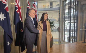 Australian Prime Minister Anthony Albanese and New Zealand Prime Minister Jacinda Ardern.