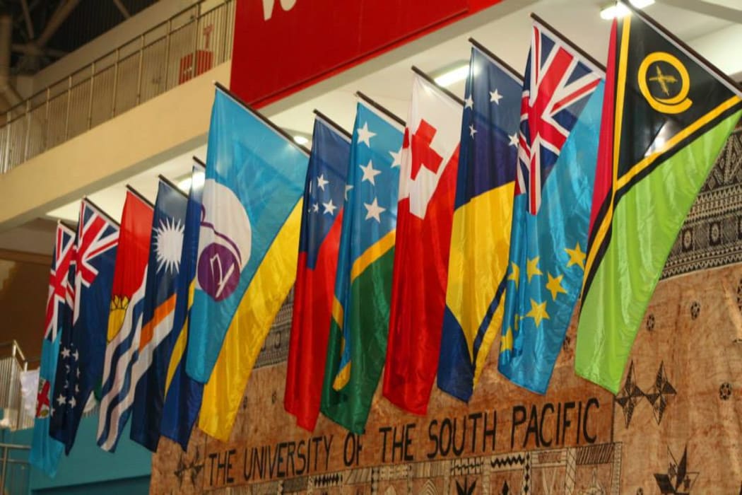 Flags representing the nations of the USP