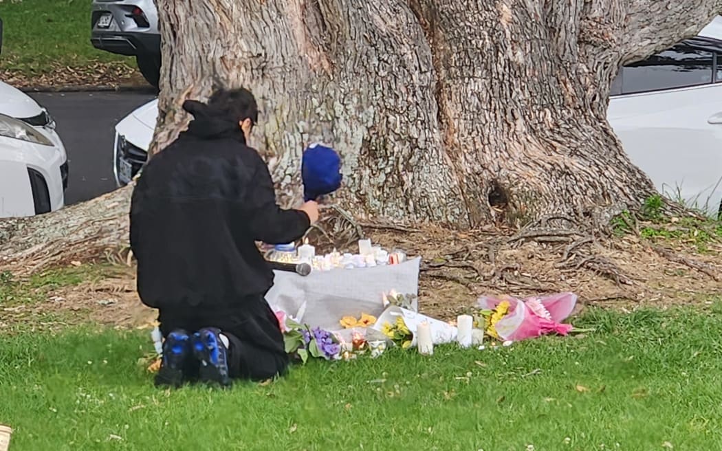 Mourners gather on Auckland domain to remember Sharon Maccanico, one of six missing after a landslip in Mt Maunganui.