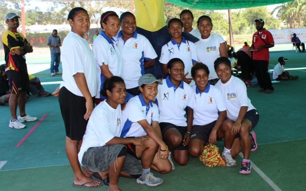 The PNG Lewas women's cricket team.