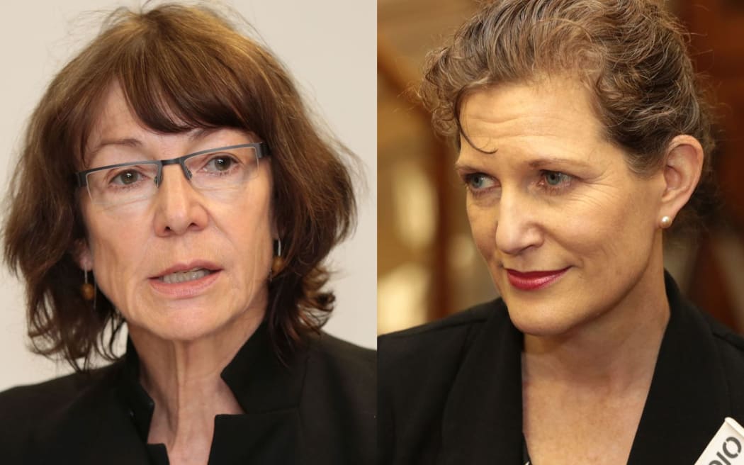 Inspector-General of Security and Intelligence Cheryl Gwyn, left, and SIS Director of Security Rebecca Kitteridge