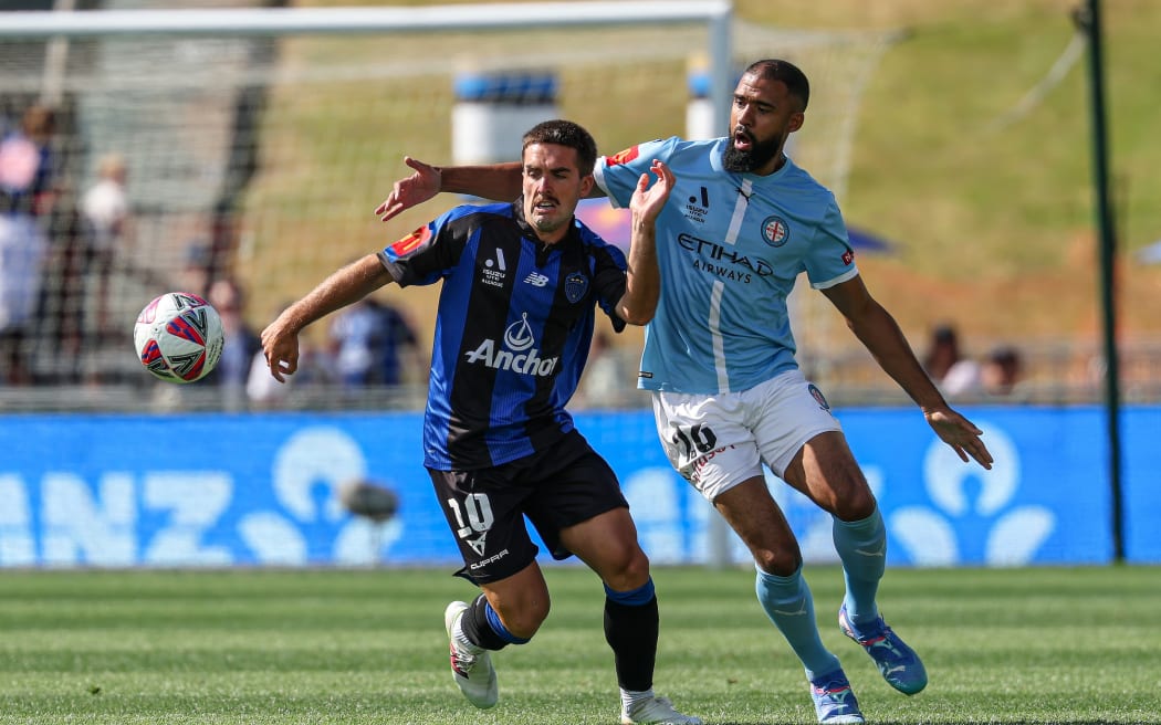 Auckland FC's Guillermo Bartesaghi. A-League Men, Round 15, Auckland FC v Melbourne City FC, Go Media Stadium, Auckland, Saturday 18 January 2025. Copyright Photo: Shane Wenzlick / www.photosport.nz
