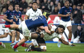 All Black Peter Lakai scores a try.