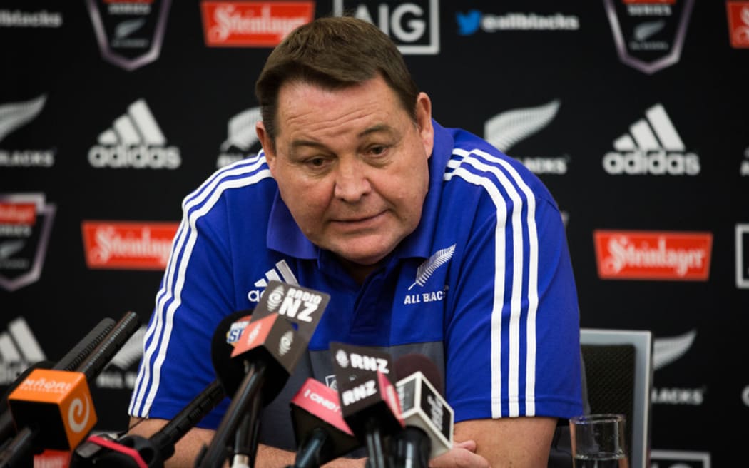 Steve Hansen speaks to media ahead of this weekends match against Wales. 9 June 2016.