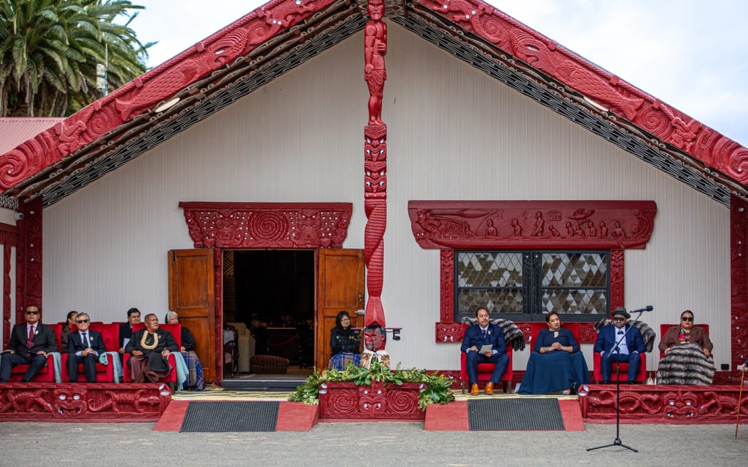 The first Koroneihana of Te Arikinui Kuini Nga wai hono i te po at Turangawaewae Marae, 2025.