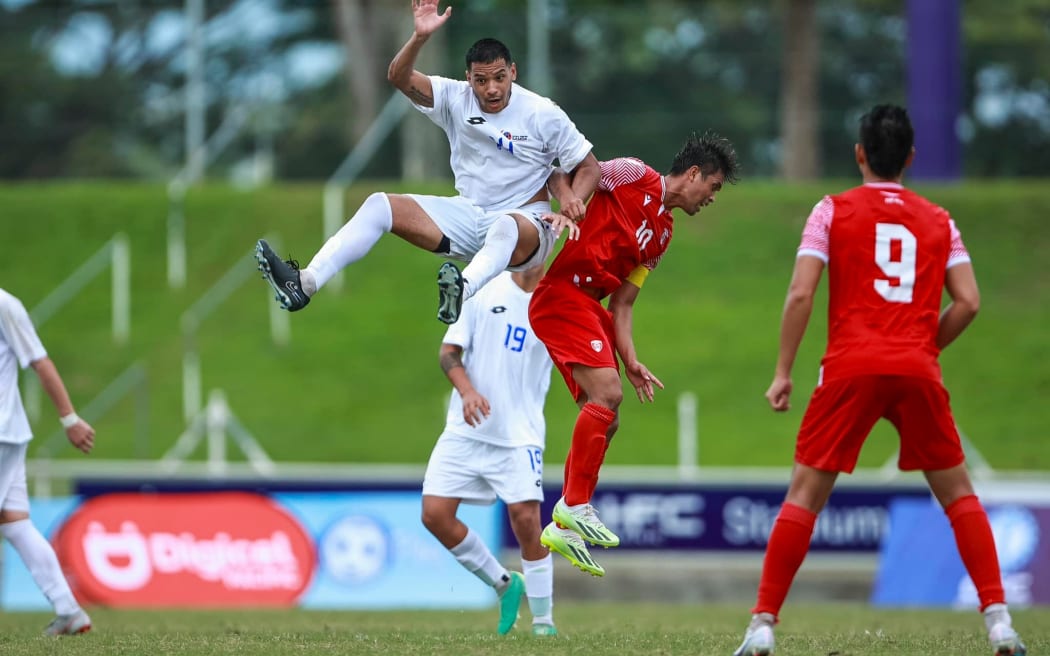 Samoas Dauntae Mariner during the OFC Men's Nations Cup 2024, Group B, Tahiti v Samoa, HFC Bank Stadium, Suva, Sunday 16 June 2024. Photo: Kirk Corrie / www.phototek.nz