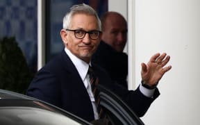 Gary Lineker, former England footballer turned sports TV presenter for the BBC, arrives at the King Power Stadium in Leicester, central England on March 11, 2023, ahead of the English Premier League football match between Leicester City and Chelsea. - The BBC's sport service was in meltdown on Saturday after pundits and commentators refused to work in support of presenter Gary Lineker, who was forced to "step back" after accusing the government of using Nazi-era rhetoric. Match of the Day presenter Lineker, England's fourth most prolific goalscorer, sparked an impartiality row by criticising the British government's new policy on tackling illegal immigration. (Photo by Darren Staples / AFP)