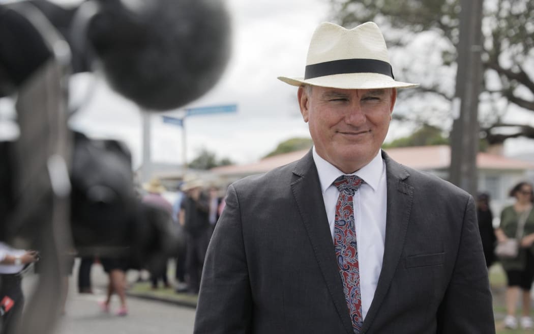 Labour's Kelvin Davis at Rātana celebrations on 24 January 2024.