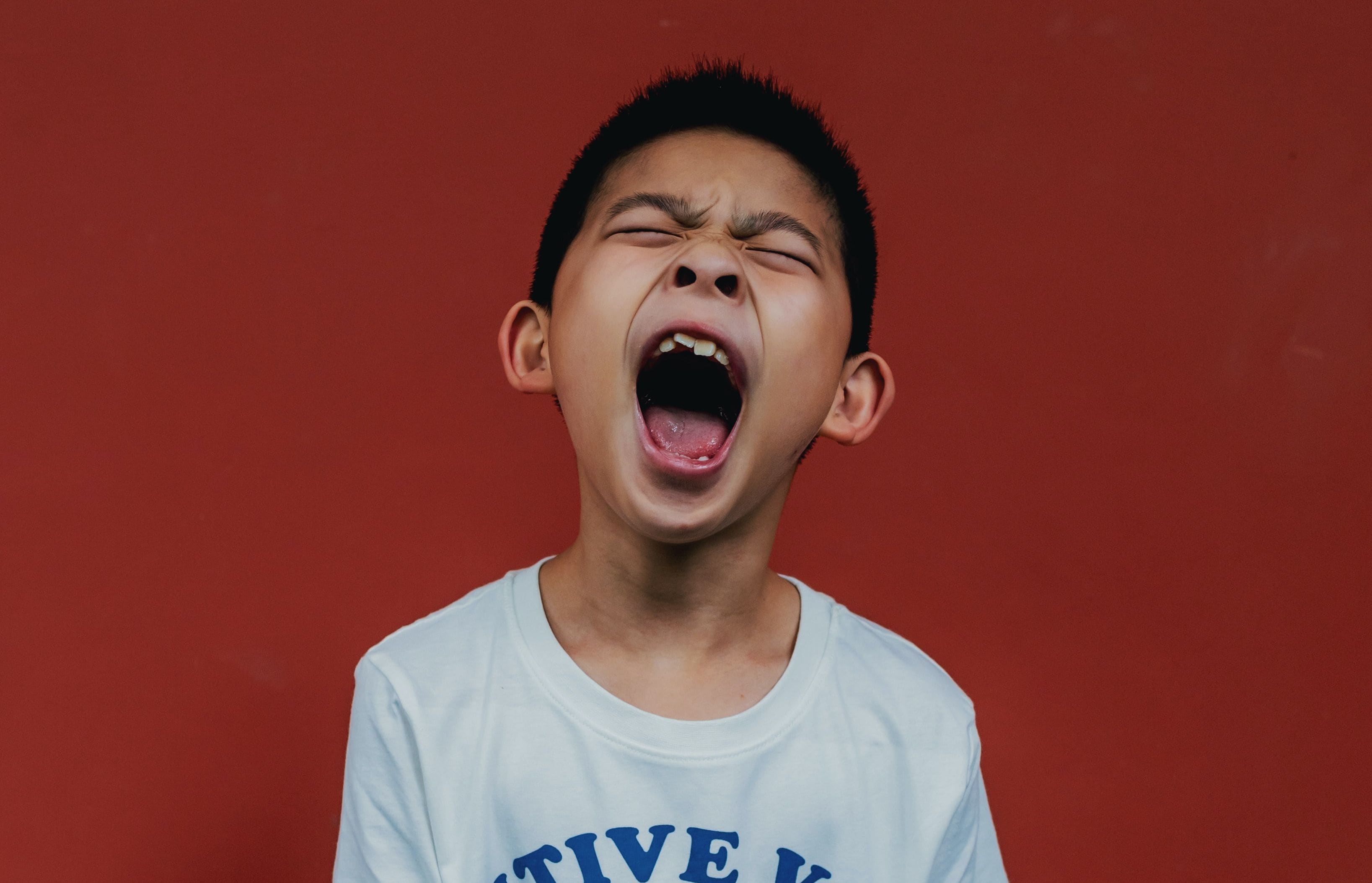 angry Asian boy