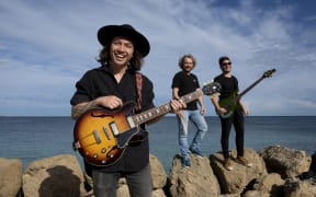 Ajay Peni with his band Black Robin