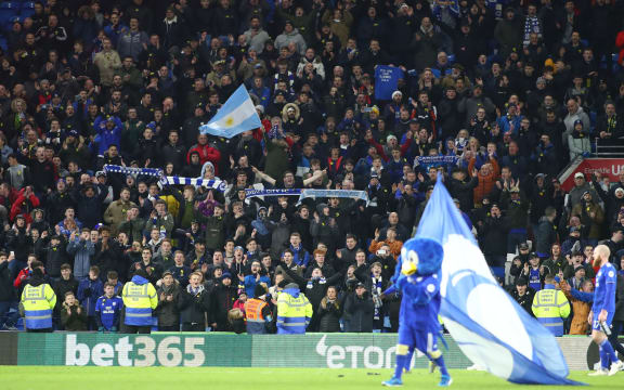 Cardiff City fans sing for Emiliano Sala