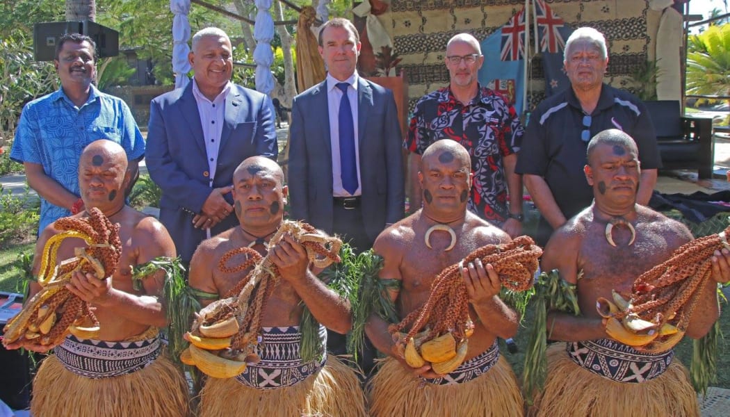 Also present are Mark Ramsden (Back row second from right) New Zealand's high commissioner to Fiji and John E. Scanlon (Back row centre) the secretary general of CITES.
