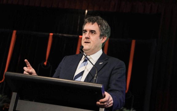 Housing Minister Chris Bishop announces shake-up of council infrastructure funding on 28 February 2025.