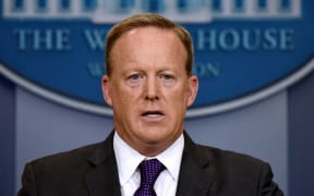 Outgoing White House press secretary for the Trump administration Sean Spicer.