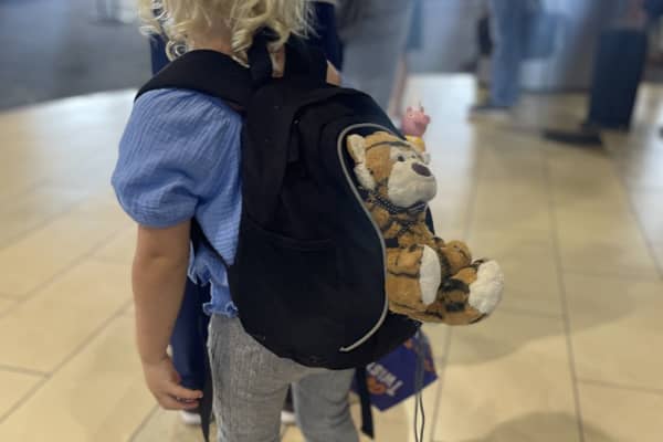 Mr Ed heads off on another adventure with a student from Piha Preschool.