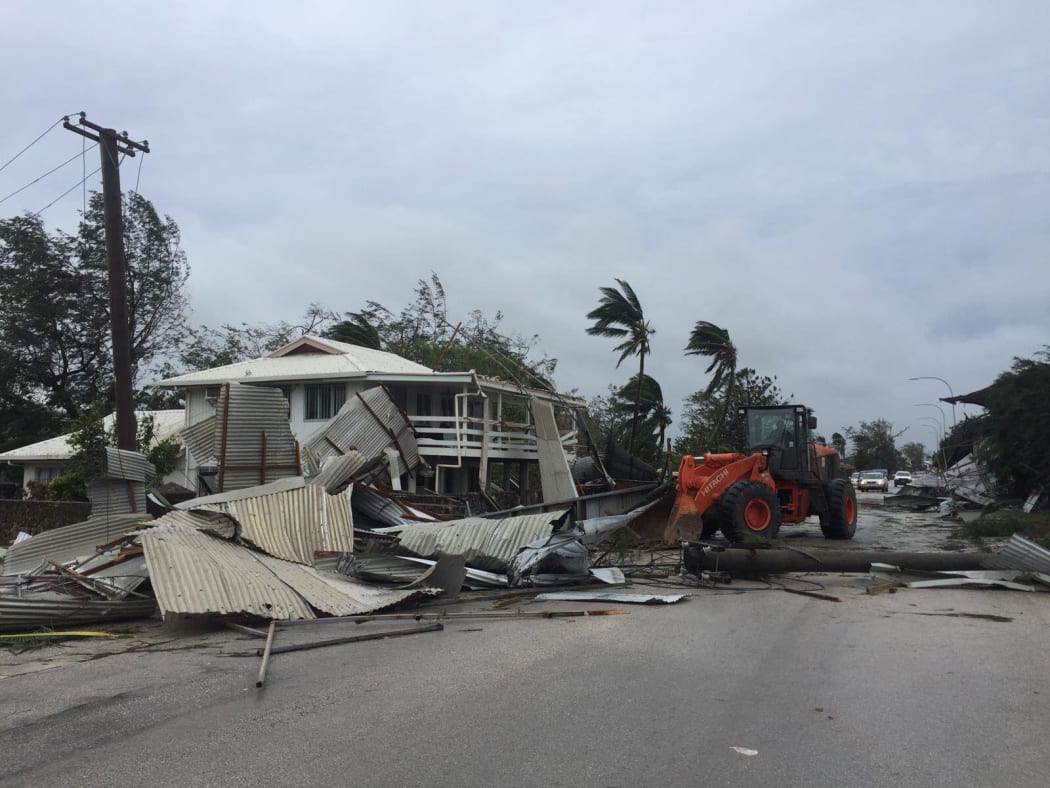 Nuku'alofa after Cyclone Gita.