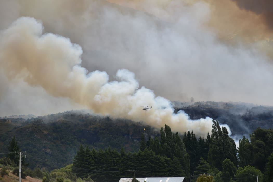Smoke from the fire was able to be seen from the township.