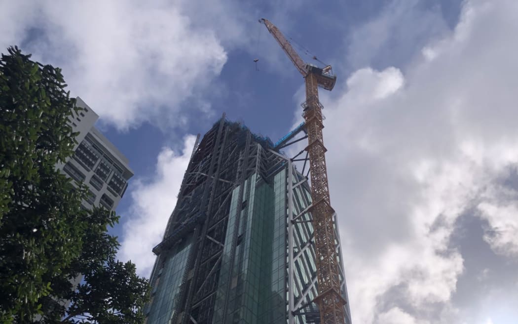 Builders working on Auckland's Seascape tower were told to down tools in late August.