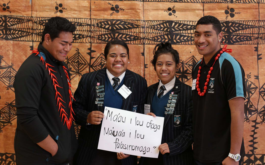 From left: Darnell Savaiinaea, Tilo Moli, Lefiu Ofisa, Taalo Tapuafi.
