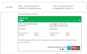 Air France strike in Tahiti