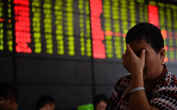 An investor at a trading hall of a securities firm in Nanjing, China,  Aug. 24, 2015.