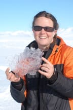 Dr Natalie Robinson in Antarctica in 2016