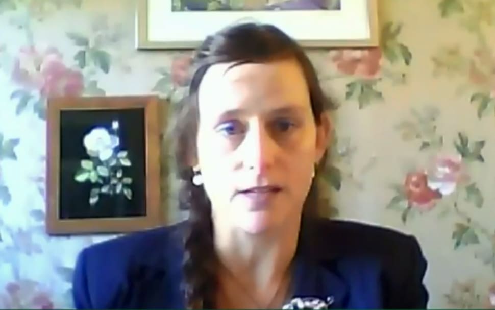 Rebekah Burgess talked to members of the Epidemic Response Committee via livestream on 6 May, 2020.