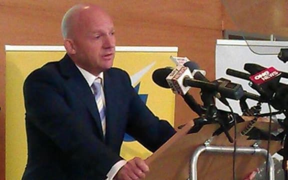 Jamie Whyte addressing ACT's annual conference in Auckland in March 2014.