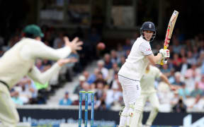 Harry Brook of England is caught by Steve Smith of Australia, Ashes, 2023.